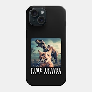 Crazy Cat Selfie Run - Time Travel Can Be Dangerous! Cat Lover Phone Case