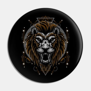 Lion / Urban Streetwear / Silver Lion Pin