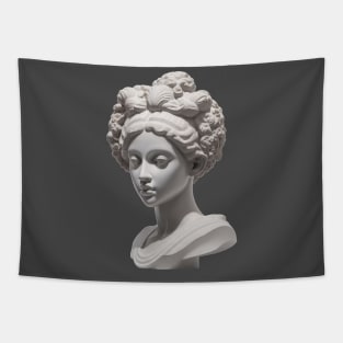 Greek woman statue Tapestry