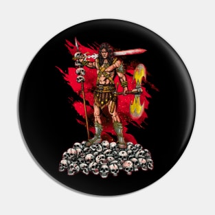 Barbarian Warrior Pin