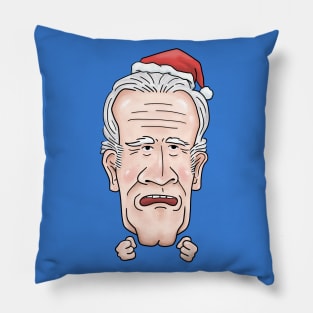 Christmas Joe Biden Caricature Pillow