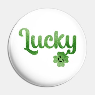 Lucky Irish with Cute 4 Leaf Clover Pin