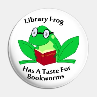 Library Frog Pin