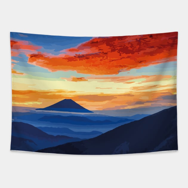 Sunset Tapestry by NJORDUR