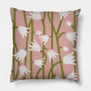 Climbing Lilies in Pink Pillow