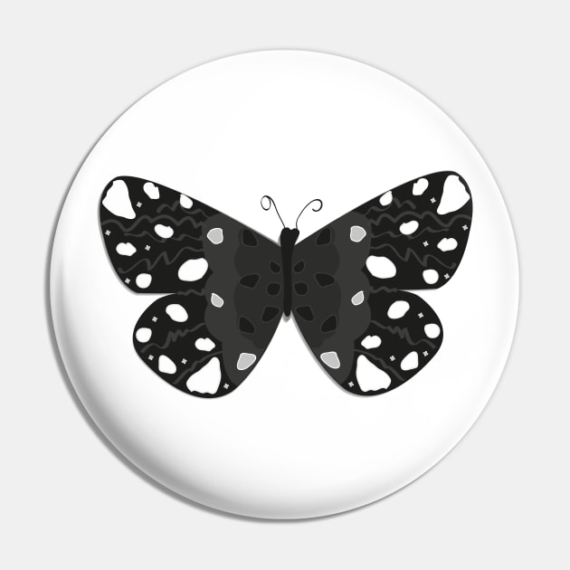 Black butterfly Pin by GULSENGUNEL