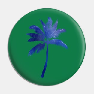 Blue Palm tree Pin