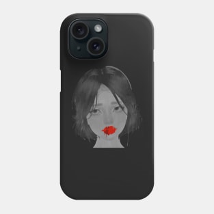 Anime girl's face Phone Case