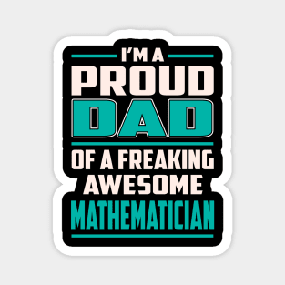 Proud DAD Mathematician Magnet