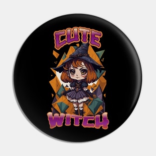 Cute Witch Halloween Pin