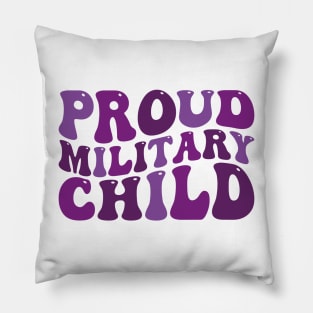 proud military child Pillow