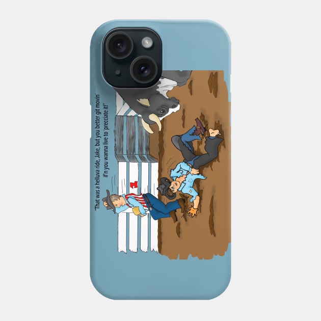 Bull Rider Phone Case by FreeSpirit1