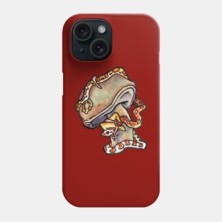 Witchy Little Snake with a Mushroom Phone Case