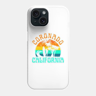 Coronado California Beach Surf Summer Vacation Girl Vintage Sweatshirt Phone Case