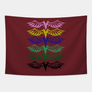 Colourful wings Tapestry