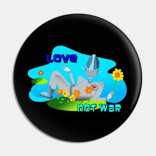 Love Not War Pin