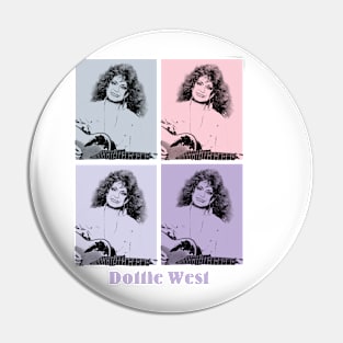 Dottie West 80s Pop Art Pin