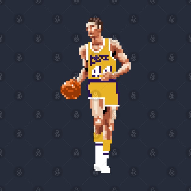 Jerry West Pixel Dribble by qiangdade