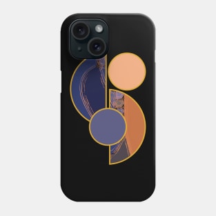 Earth tone colors vibrant bright unique minimalist neutral organic geometric boho pattern 366 Abstract Phone Case