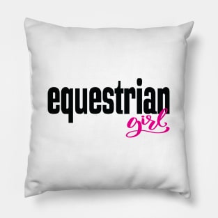 Equestrian Girl Pillow
