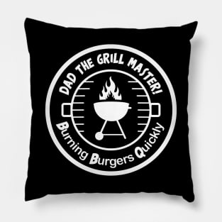 Dad The Grill Master Dad Barbecue BBQ Pillow