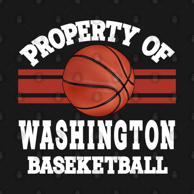 Proud Name Washington Graphic Property Vintage Basketball by Frozen Jack monster