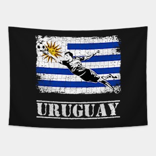 Uruguay Soccer Supporte Goalkeeper Shirt Tapestry