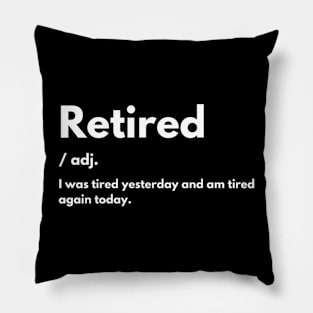 Retired definition Pillow