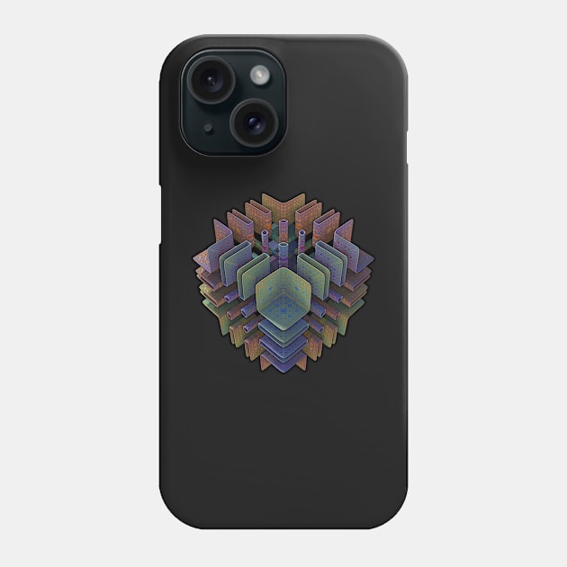 3-D Fractal Cube Phone Case by lyle58