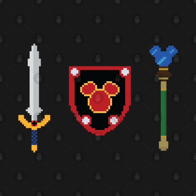 Kingdom Hearts Dream Weapons Pixel Art by inotyler