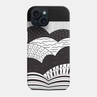 Abstract mountains and sky Phone Case