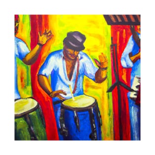 Rumba - latin music jam oil painting T-Shirt