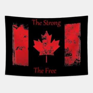 True North Strong And Free T-Shirt | Proud Canadian Pride Shirt | Perfect for Canada Day & Everyday Wear Tapestry