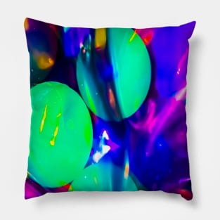 Swirling Colorful Balls Pillow