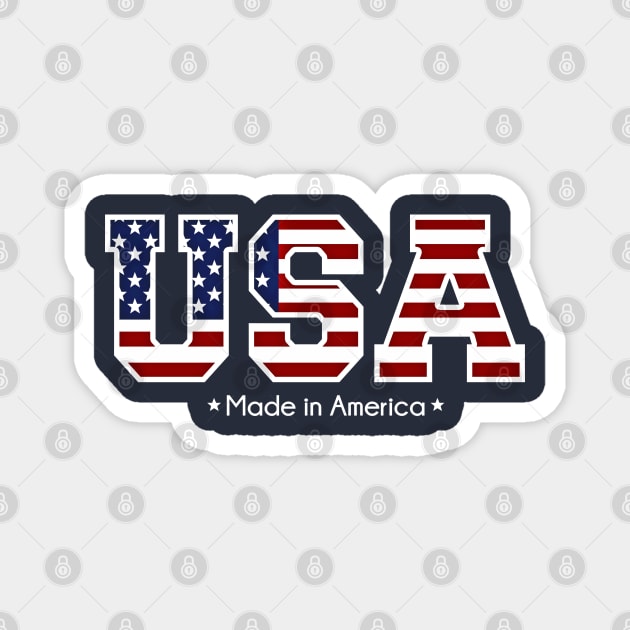 USA Made in America Magnet by IconicTee