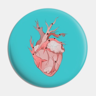 Creepy Heart Pin