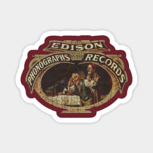 Edison Phonographs and Records 1888 Magnet