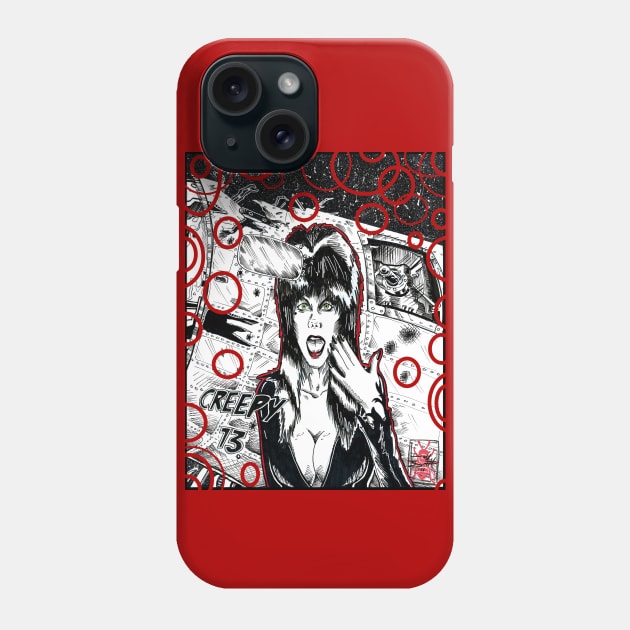 The Creepy 13 Phone Case by paintchips