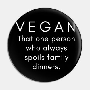 Vegan funny quote Pin