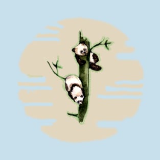 panda kids at dawn T-Shirt