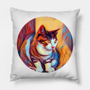 Daring mycat, revolution for cats Pillow