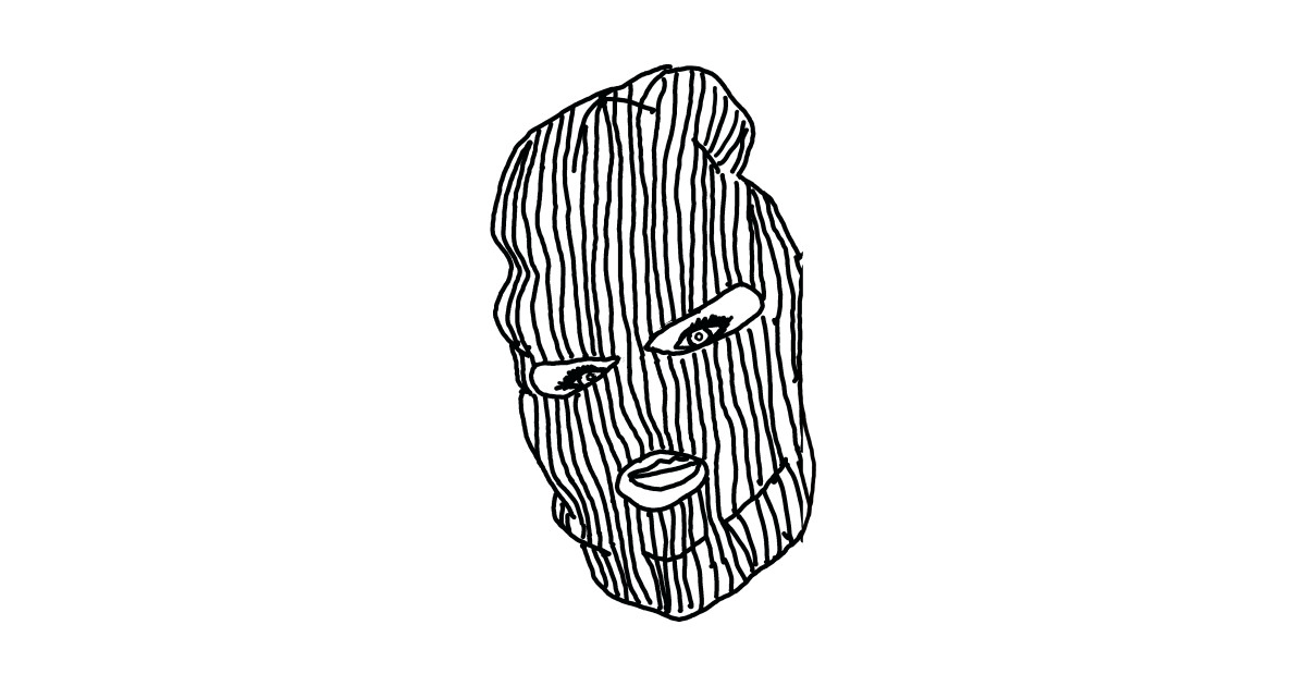 Ski Mask Stripes - Ski Mask - Sticker | TeePublic