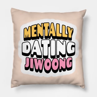 Zero base one zb1 mentally dating jiwoong zerose typography | Morcaworks Pillow