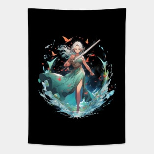 Warrior Lady Tapestry