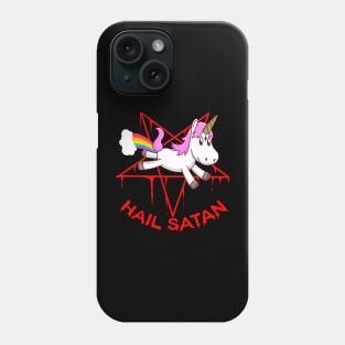 hail satan funny Phone Case