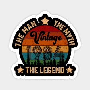 Father's Day Shirt Vintage 1984 The Men Myth Legend 36th Birthday Gift Magnet