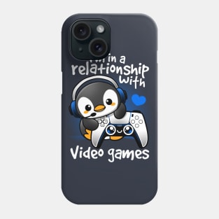 Penguin relationship with video games Phone Case