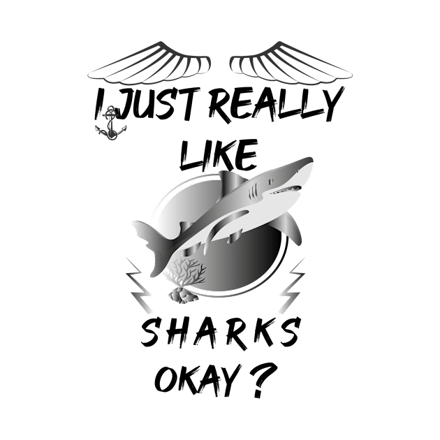 I just really like sharks okay? artwork by vezny