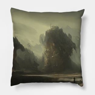 landscape pictures for wall grassy Pillow