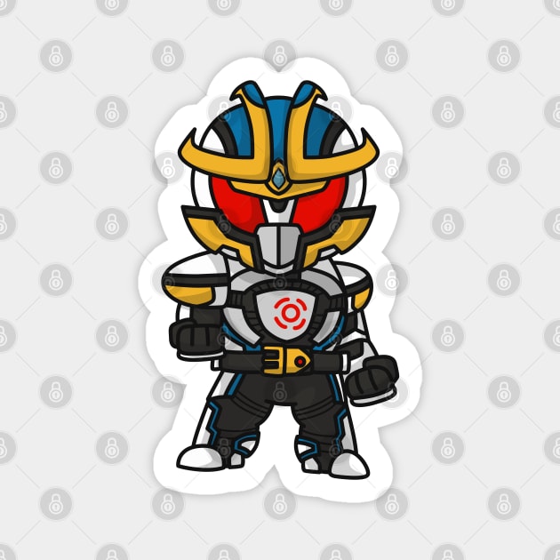 Kamen Rider IXA Chibi Kawaii Style Magnet by The Toku Verse